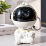 چراغ خواب کهکشانی فضانورد Astronaut Nebula Projector | مدل نشسته گیتار به دست با ریموت کنترل